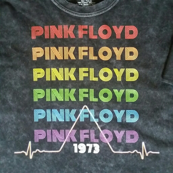 Pink Floyd Distressed Crop Top - Picture 2 of 4